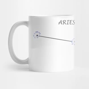 Aries Zodiac horoscope Constellation Sticker flower Mug